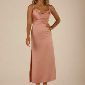 Sorella Vita 9539 Bridesmaid Midi Silky Dress size 8